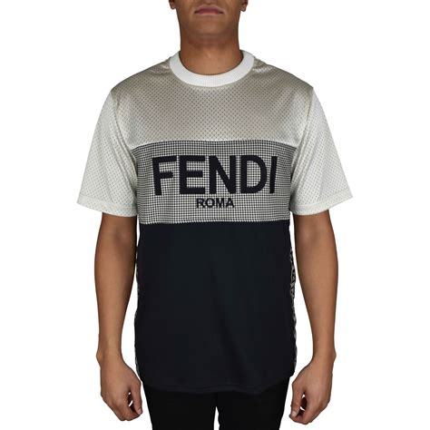 black and white fendi shirt|fendi t shirt original.